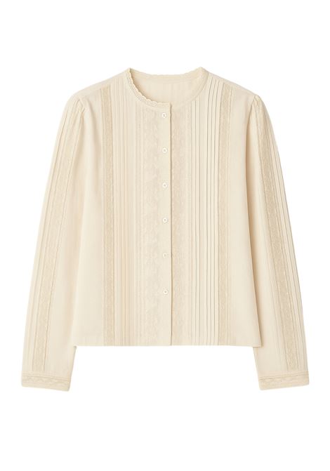 Des Petits Hauts Éternel Écru Embroidered Cotton Voile Blouse Des Petits Hauts |  | 1H250478ECRU